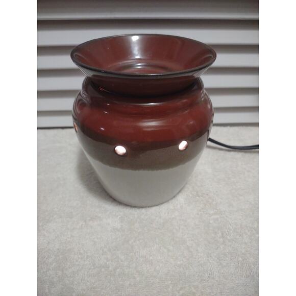 SCENTSY EARTH TONES BROWN CANDLE WAX WARMER MODEL DSW-DELT - Picture 3 of 7
